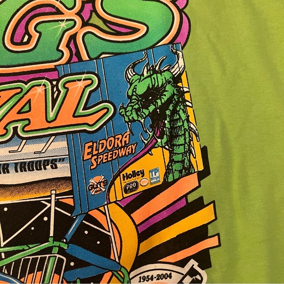 Vintage 2004 Kings Royal Sprint Car Racing T Shirt Eldora Speedway Ohio Size XL - Picture 6 of 13